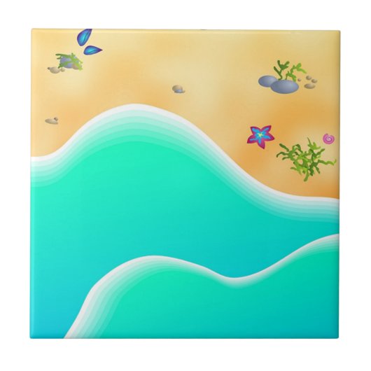 ビーチ タイル (正面)