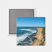 ビーチ：ダベンポート、カリフォルニア マグネット (正面/裏面)