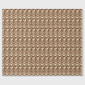 ビーチ ティキ フェイス パターン 包装紙 (フラット)