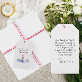 ビーチ テーマ - ケープコッド カスタム ギフトタグ