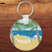 ビーチ～トロピカルビーチハンモックバケーション キーホルダー (正面)
