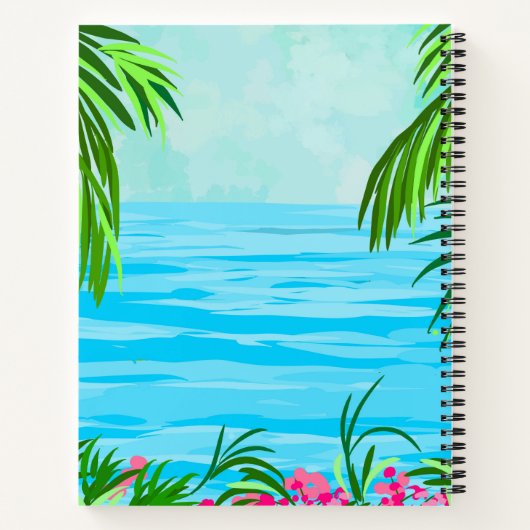 ビーチ   ノートブック (裏面)