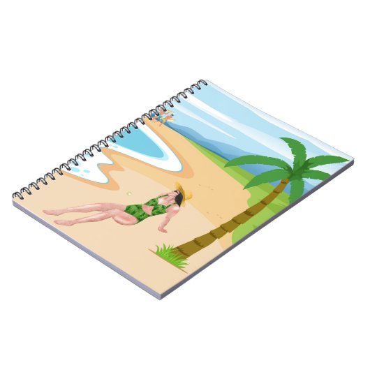 ビーチ ノートブック (左側)