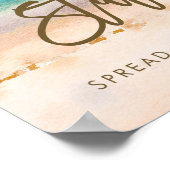 ビーチ ハンドサニタイザーステーション ウェディングサイン ポスター (角)