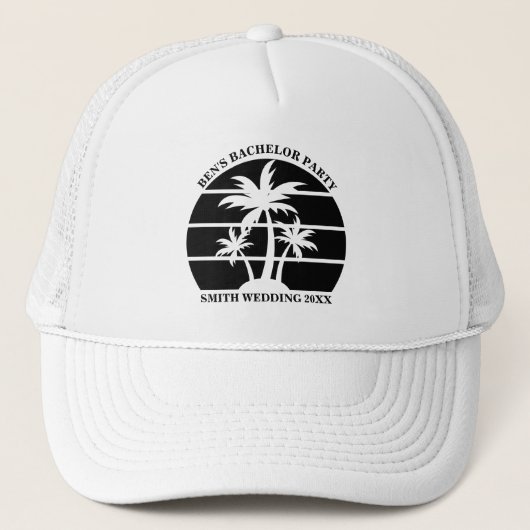 ビーチ バチェラーパーティー アイランドウェディング オーダーメイド キャップ (正面)