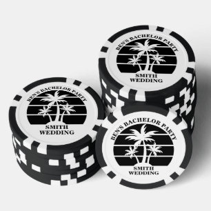 ビーチ バチェラーパーティー アイランドウェディング オーダーメイド ポーカーチップ