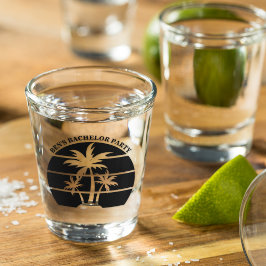 ビーチ バチェラーパーティー アイランドウェディング グルームズメン ショットグラス