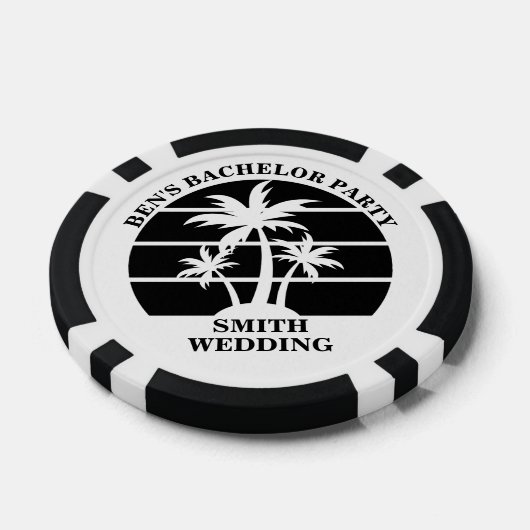 ビーチ バチェラーパーティー アイランド ウェディング オーダーメイド ポーカーチップ (シングル)