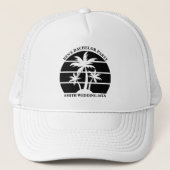 ビーチ バチェラーパーティー 島の結婚式 オーダーメイド キャップ (正面)