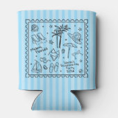 ビーチ バチェロレッテ カン クーラー – レトロ ストライプ (裏面)