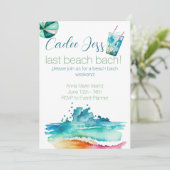 ビーチ バチェロレッテ パーティー ご招待 招待状 (スタンド正面)