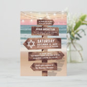 ビーチ バット ミツバ | ダビデの星 招待状 (スタンド正面)