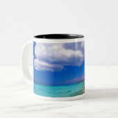 ビーチ,バラホナ,ドミニカ共和国, 2 ツートーンマグカップ (正面左)