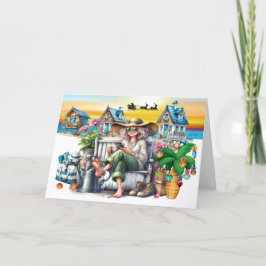 ビーチ パーソナル、ビジネス、リラ・エステイト クリスマス カード