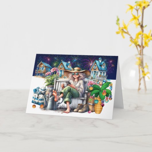 ビーチ パーソナル、ビジネス、 不動産カード カード (黄色い花)