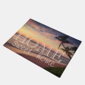 ビーチ,パームサンセットホームスイートホーム ドアマット (アングル)