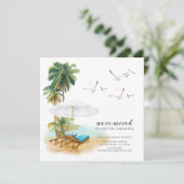 ビーチ·パーム·ツリーの動きの発表 招待状 (スタンド正面)