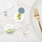 ビーチ パーム ツリー トロピカル 水彩 結婚式 コンフェッティ (グループ)