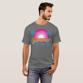 ビーチ ヒートウェーブ 暖かい天気 80年代 90年代 夏 陽光 ビンテージ Tシャツ (正面フル)