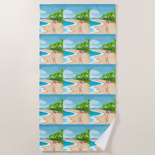 ビーチ ビーチタオル (正面)