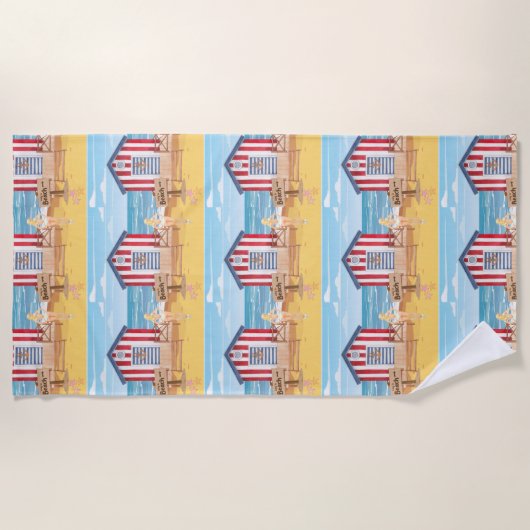 ビーチ ビーチタオル (正面)