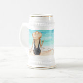 ビーチ ビールジョッキ (正面左)