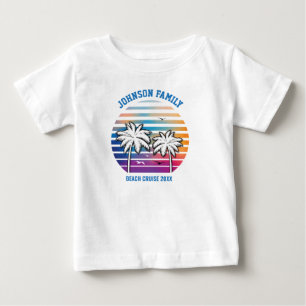 ビーチ ファミリー リユニオン カスタム クルーズ サマー ヴァケーション ベビーTシャツ