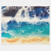 ビーチ フリースブランケット (正面(横))