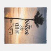 ビーチ フリースブランケット (正面(横))