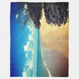 ビーチ フリースブランケット