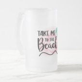 ビーチ フロストグラスビールジョッキ (正面左)