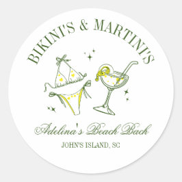 ビーチ ブライズ パーティー 景品 ソーシャル クラブ ラウンドシール