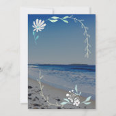 ビーチ ブライダルシャワーの招待状 招待状 (裏面)