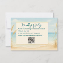 ビーチ ブリス QRコード RSVP カード