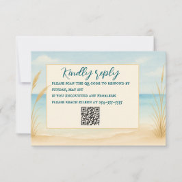ビーチ ブリス QRコード RSVP カード
