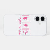 ビーチ プリーズ iPhoneケース iPhone 16ケース (裏面横)