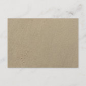 ビーチ＆プルメリアのサマウェディングレセプション エンクロージャーカード (裏面)