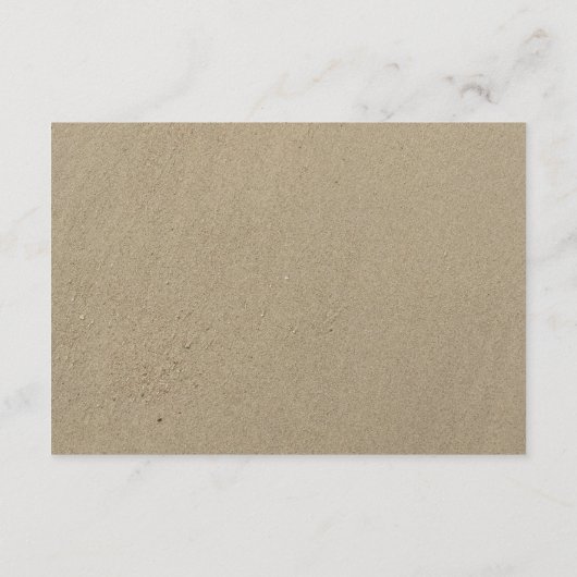 ビーチ＆プルメリアのサマウェディングレセプション エンクロージャーカード (裏面)