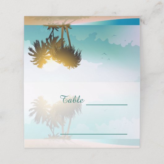 ビーチ プレイスカード (外部開封)