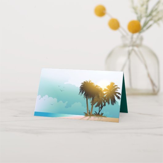 ビーチ プレイスカード (裏面)