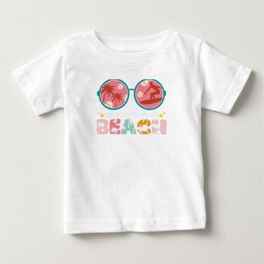 ビーチ ベビーTシャツ (正面)