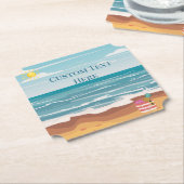 ビーチ ペーパーコースター (アングル)