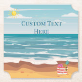 ビーチ ペーパーコースター (正面)