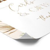 ビーチ ボヘミアンパンパスグラス カードとギフト ポスター (角)