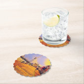 ビーチ ボードウォーク ポップ アート ペーパーコースター (インサイチュ)