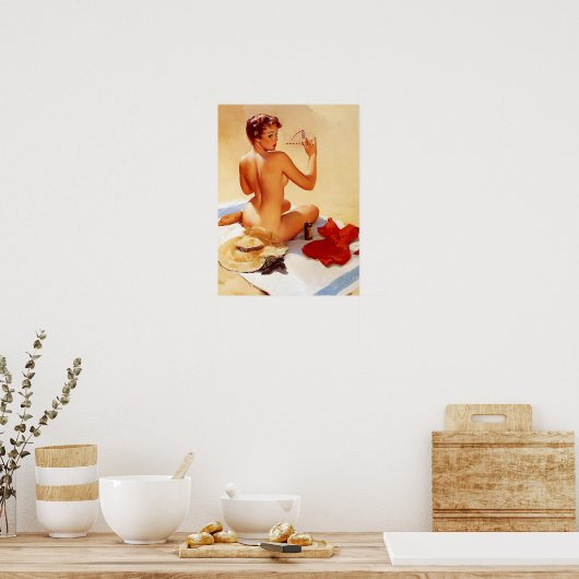 ビーチ ポスター (キッチン)