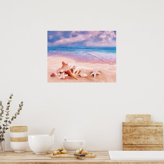 ビーチ ポスター (キッチン)