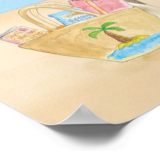 ビーチ ポスター (角)