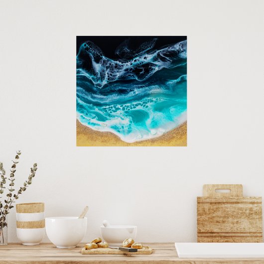 ビーチ ポスター (キッチン)