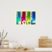 ビーチ ポスター (キッチン)